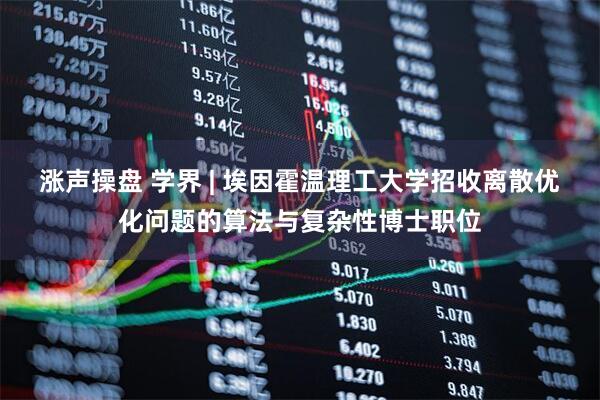 涨声操盘 学界 | 埃因霍温理工大学招收离散优化问题的算法与复杂性博士职位
